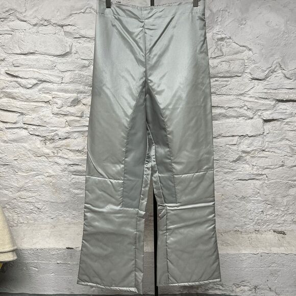 NOS Hondaline Nightlite Early Warning Nylon Riding Overpants Large Vintage - Picture 1 of 14